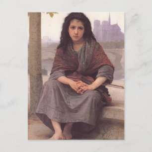 Carte Postale Bohemienne (The Bohemian) by William Bouguereau