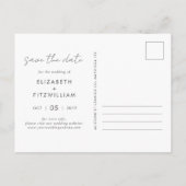Carte Postale Boho Abstrait | Caramel Mocha Enregistrer la Date  (Dos)