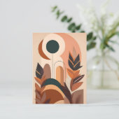 Carte Postale Boho Abstrait et Clip Art moderne Imprimable (Debout devant)