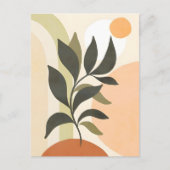 Carte Postale Boho Abstrait et Clip Art moderne Imprimable (Devant)