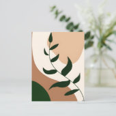 Carte Postale Boho Abstrait et Clip Art moderne Imprimable 2026 (Debout devant)