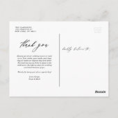 Carte Postale Boho Aquarelle Verdure et Merci Succulent (Dos)