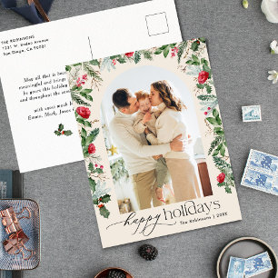 Carte Postale Boho Arc Botanique Moderne 1 Photo Vacances