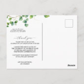 Carte Postale Boho Arch Ivy Dark Red Graduation Merci (Dos)