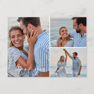 Carte Postale Boho Beach Photo Mariage Merci Postcard