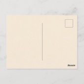 Carte Postale Boho Bourgogne Rose RSVP (Dos)