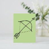 Carte Postale Boho Bow Doodle (Debout devant)