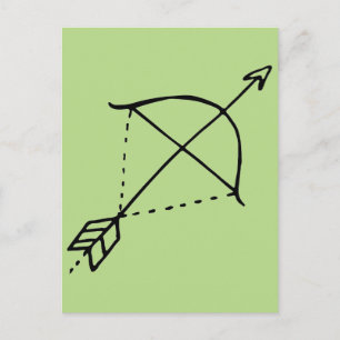 Carte Postale Boho Bow Doodle