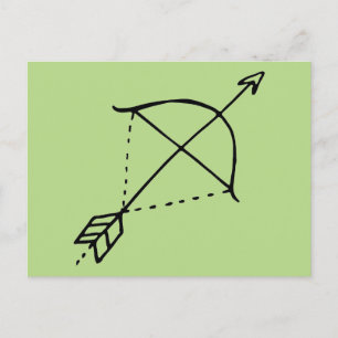 Carte Postale Boho Bow Doodle