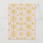 Carte Postale Boho Celestial Sun Stars Ivory Motif (Devant)