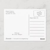 Carte Postale Boho Chic moderne Mariage  Floral Merci (Dos)