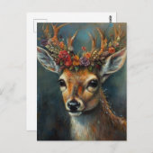 Carte Postale Boho Deer (Devant / Derrière)