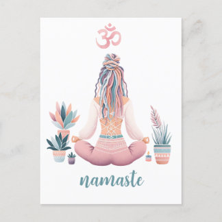 Carte Postale Boho design avec OM
