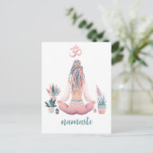 Carte Postale Boho design avec OM (Debout devant)