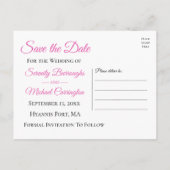 Carte Postale Boho Fleurs de mariage sauvage Fleurs Save The Dat (Dos)