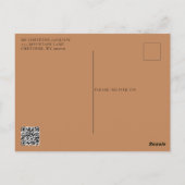 Carte Postale Boho Floral Skull Western Wedding Enregistrer la d (Dos)