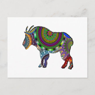 CARTE POSTALE BOHO GOAT