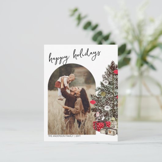 Carte postale Boho Happy Holidays (Debout devant)