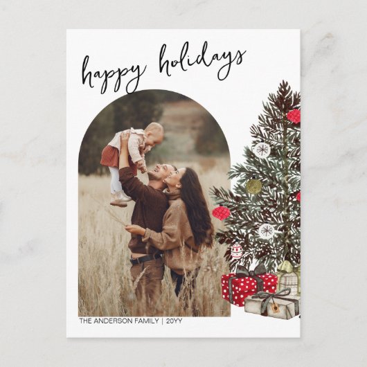 Carte postale Boho Happy Holidays (Devant)