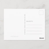 Carte Postale Boho Llama Baby shower d'aquarelle rose par courri (Dos)