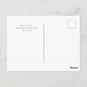 Carte Postale Boho Merci Élégant Universel (Dos)