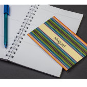 Carte Postale Boho Mexicain Serape Rayures Nom Personnalisé