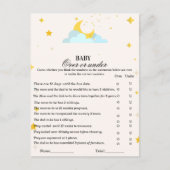 Carte Postale Boho moderne sur ou sous les jeux de baby shower (Devant)