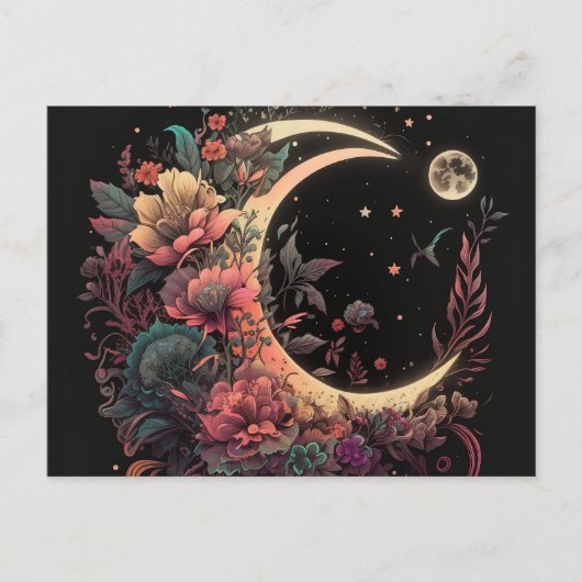 Carte Postale Boho Moon (Devant)