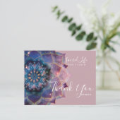 Carte Postale Boho Nebula Bloom | Conception de Mandala (Debout devant)