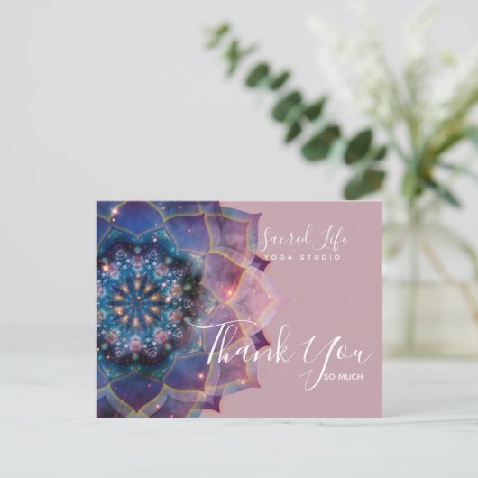 Carte Postale Boho Nebula Mandala (Debout devant)