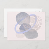 Carte postale Boho Neutral Organic Shapes (Devant / Derrière)