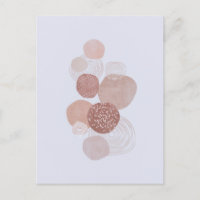 Carte postale Boho Neutral Organic Shapes