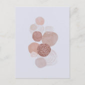 Carte postale Boho Neutral Organic Shapes (Devant)