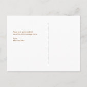 Carte postale Boho pour annoncer la date, Kraft (Dos)