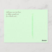 Carte Postale Boho Red & Green Owl (Dos)