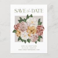 Boho Rustic Floral Bouquet Élégant Enregistrer La 