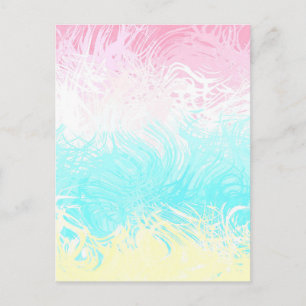 Carte Postale Boho Tourbillonnant Super Abstrait Genderflux Prid