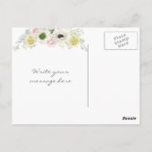 Carte Postale Boho Tribal Dream Catcher Plumes Fleurs autochtone (Dos)