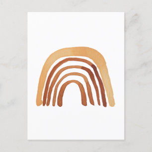Carte Postale Boho Watercolor Rainbow Post Card