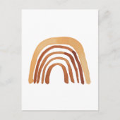 Carte Postale Boho Watercolor Rainbow Post Card (Devant)