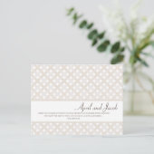 Carte postale Boho Wedding RSVP (Debout devant)