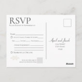 Carte postale Boho Wedding RSVP (Dos)