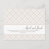 Carte postale Boho Wedding RSVP (Devant)