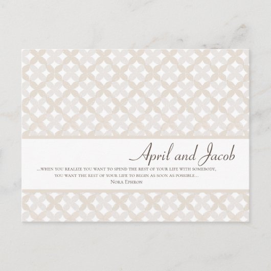 Carte postale Boho Wedding RSVP (Devant)