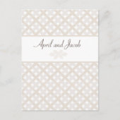 Carte postale Boho Wedding RSVP Insertion (Devant)