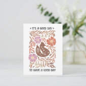 Carte Postale Boho Wildflower It's A Good Day To Have A Good Day (Debout devant)