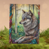 Carte postale Boho Wolf