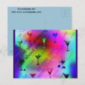 Carte Postale Boire à votre sujet (Devant / Derrière)