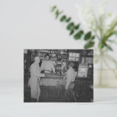 Carte Postale Boire Au Bar Poster vintage (Debout devant)