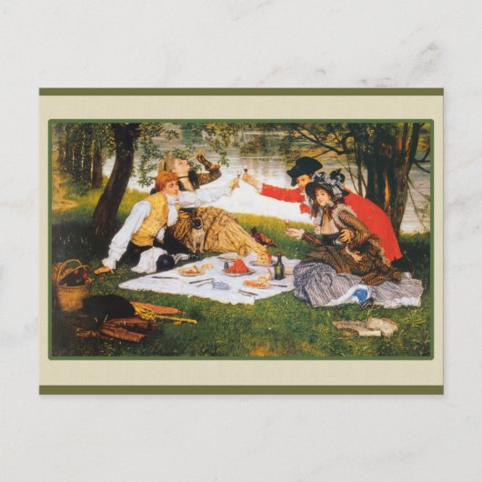 Carte Postale Boire au bord de la rivière (Devant)